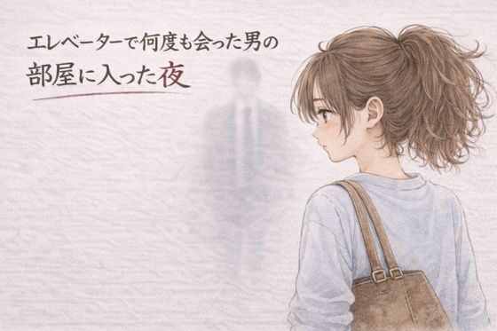 エレベーターで何度も会った男の部屋に入った夜 ―そのままの夜― アイキャッチ画像 【無料R18同人よむろー】